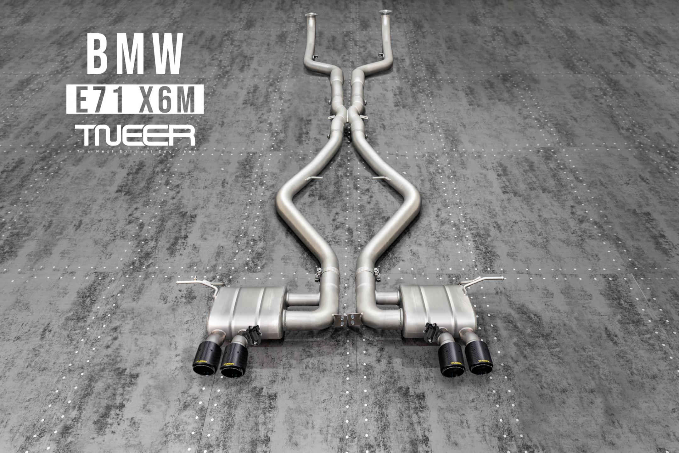 BMW E71 (X6M) TNEER Exhaust System with EV and TACS