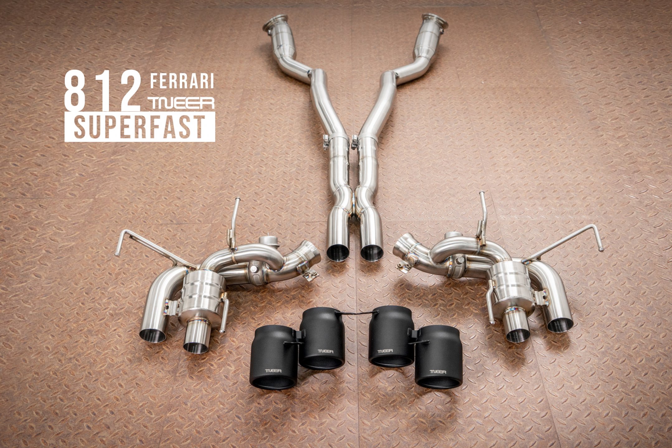 TNEER Ferrari 812 Superfast / GTS Catless & Sport Downpipes System