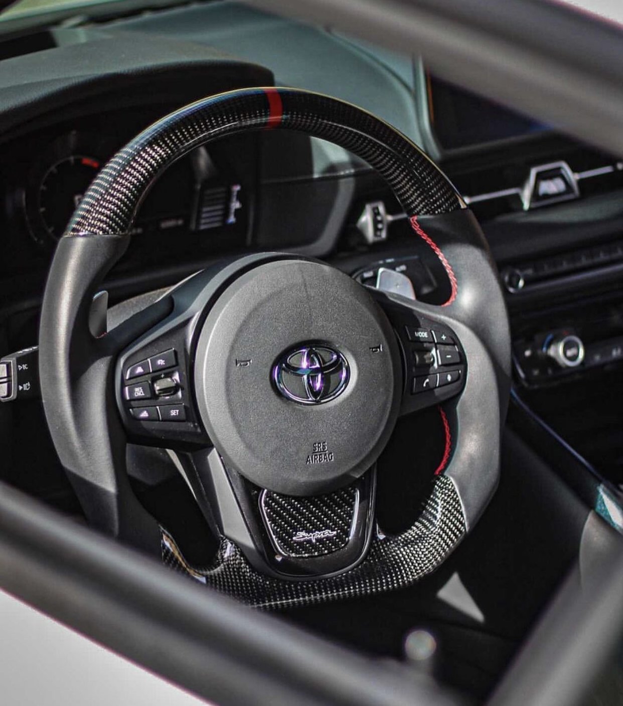Carbon Fibre Steering Wheel – Toyota Supra A90