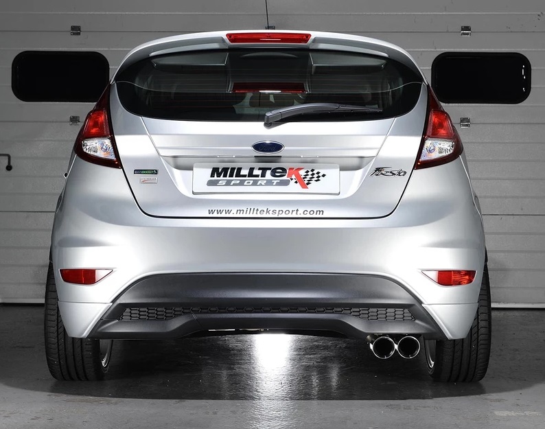 Milltek Sport Cat Back – Polo GTI 2.0TSI, Resonated, Black Trims