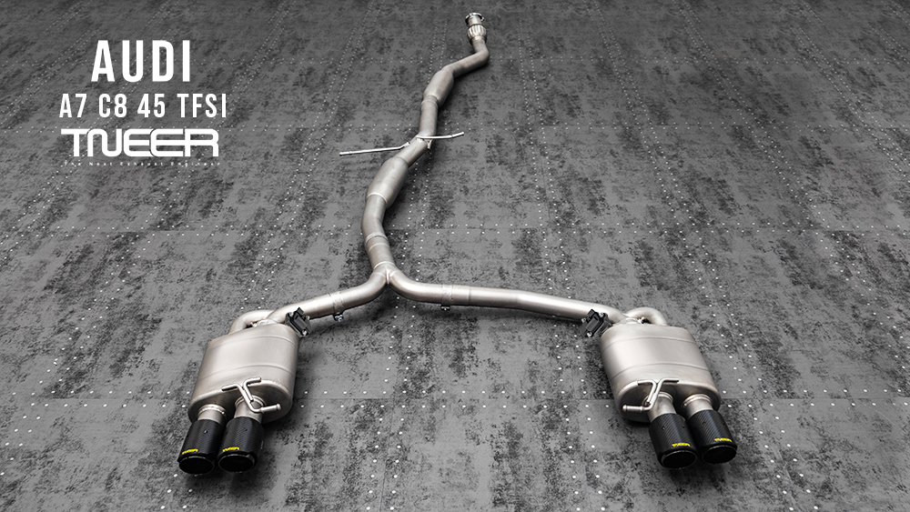 BMW G80 M3 TNEER Exhaust System with Quad Silver Tips