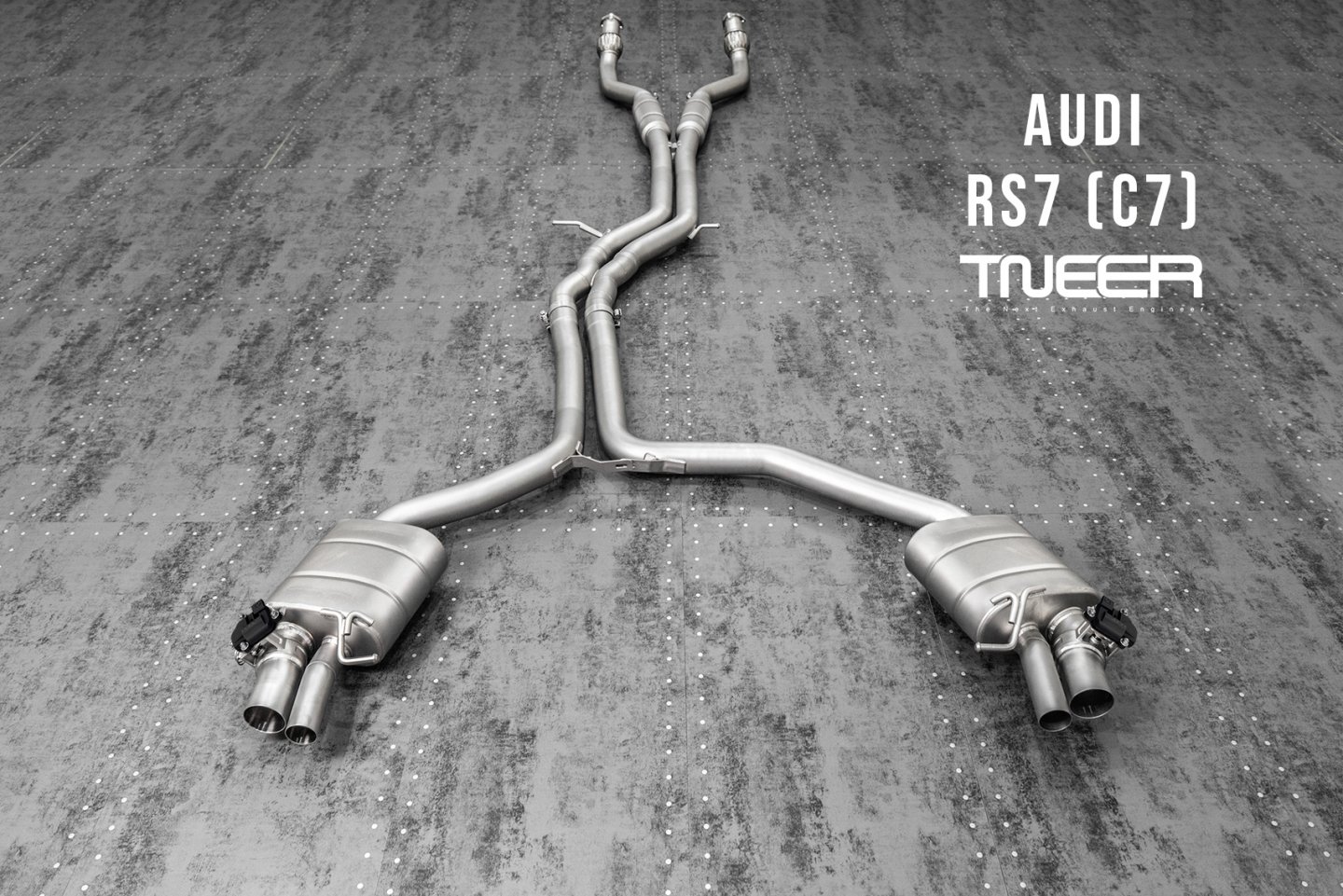 Audi RS3 (8V.1) Sportback 2.5 TFSI TNEER Exhaust System with TACS and Hand Crafted Dual Silver Tips