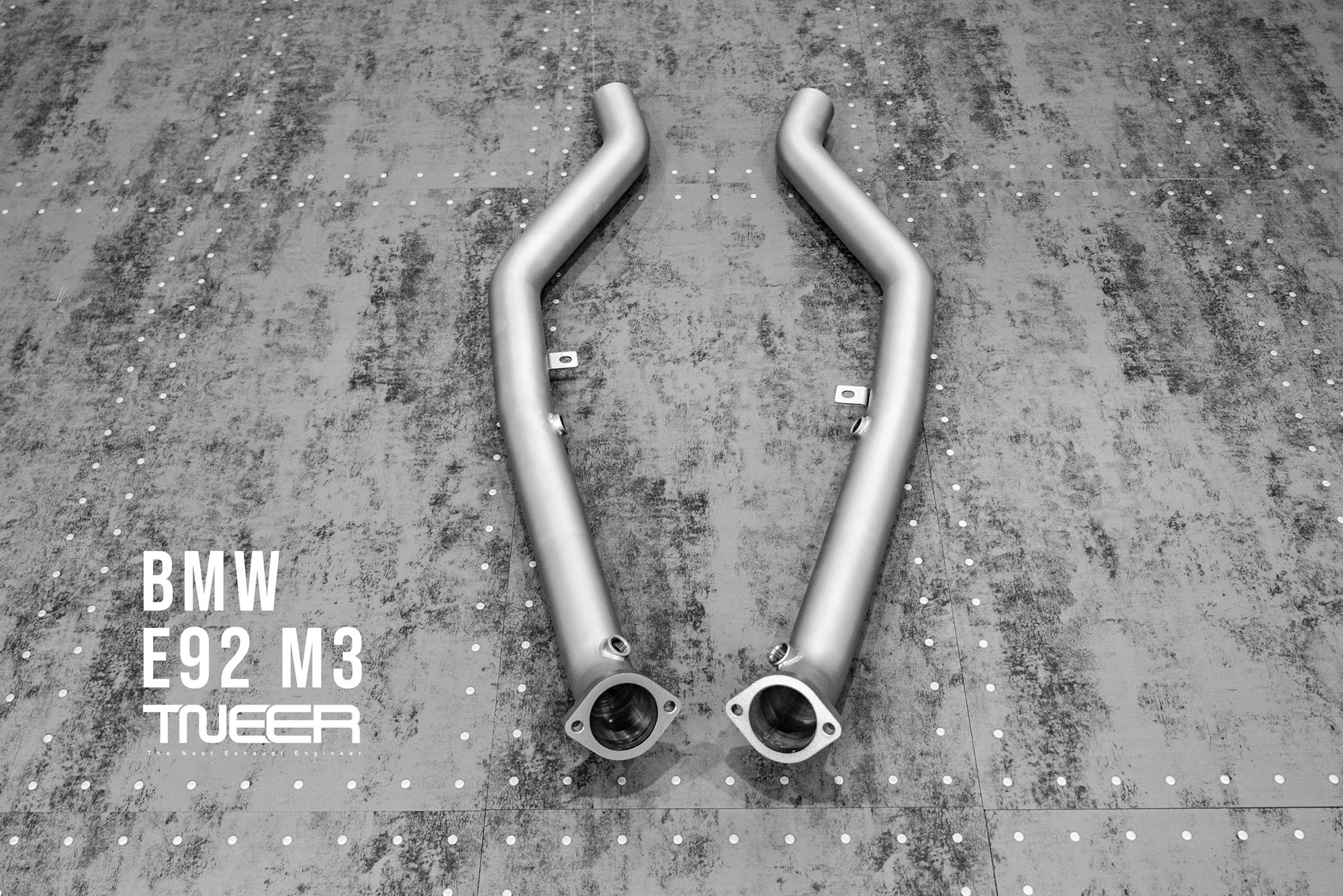 BMW E90 M3 TNEER Exhaust System with TACS and Quad Silver Tips