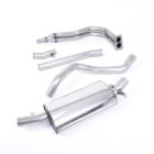 RESONATED (QUIETER) MANIFOLD-BACK EXHAUST SYSTEM WITH POLISHED TIP (FOR OE MANIFOLD)