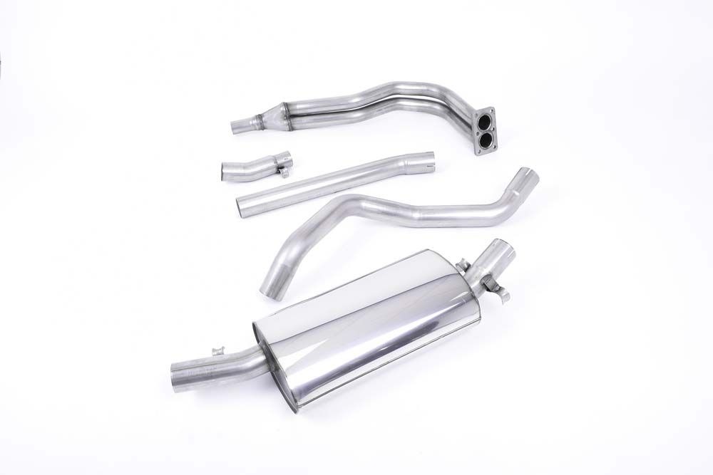 RESONATED (QUIETER) MANIFOLD-BACK EXHAUST SYSTEM WITH POLISHED TIP (FOR OE MANIFOLD)