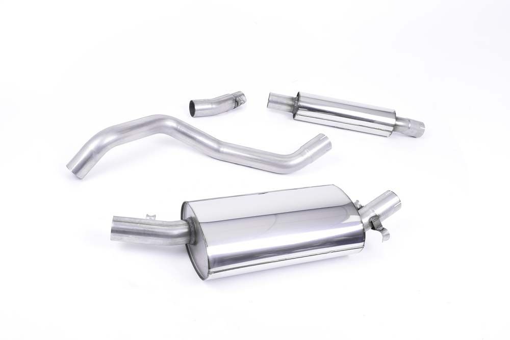 NON-RESONATED (LOUDER) DOWNPIPE-BACK EXHAUST SYSTEM WITH POLISHED TIP