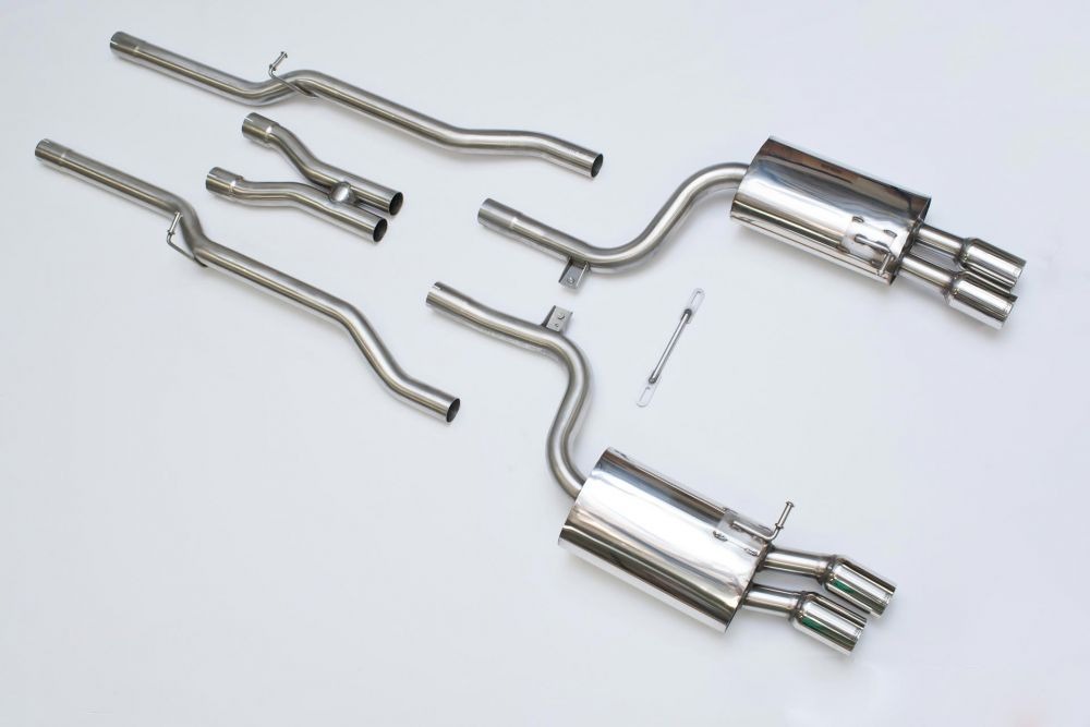 Milltek Audi S4 (B7) Cat-Back Exhaust System with Polished Trims
