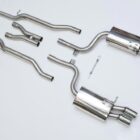 AUDI S4 B7 MILLTEK CAT-BACK EXHAUST SYSTEM POLISHED TRIMS