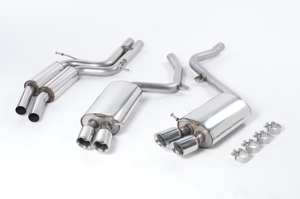 Milltek Audi S5 (B8) Cat-Back Exhaust System with Polished Trims (Manual Models)