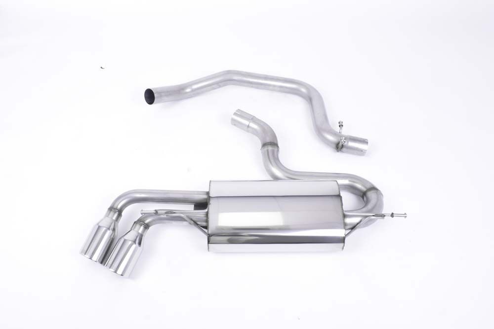 Audi A3 (8P) Turbo-Back Exhaust System with Hi-Flow Sports Catalyst (Polished Trims)