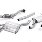 TURBO-BACK EXHAUST SYSTEM WITH HI-FLOW SPORTS CATALYST WITH POLISHED TRIMS