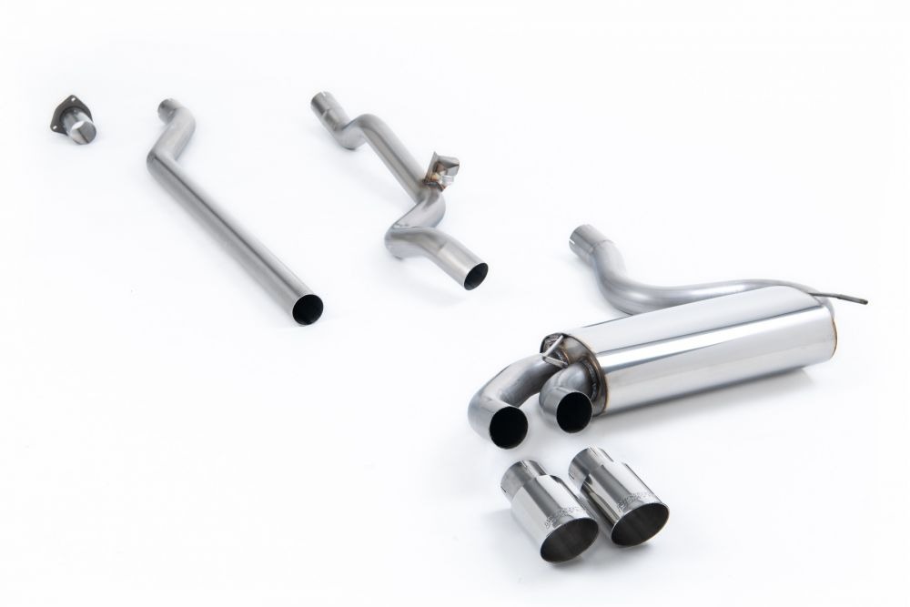 Audi S3 (8P) Milltek Turbo-Back Exhaust With High-Flow Catalyst (Polished Trims)