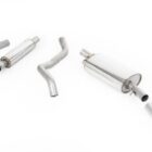 RESONATED (QUIETER) MANIFOLD-BACK EXHAUST SYSTEM WITH POLISHED TIP (FOR AFTERMARKET MANIFOLD)