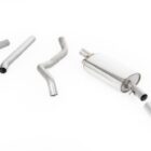 NON-RESONATED (LOUDER) MANIFOLD-BACK EXHAUST SYSTEM WITH POLISHED TIP (FOR AFTERMARKET MANIFOLD)