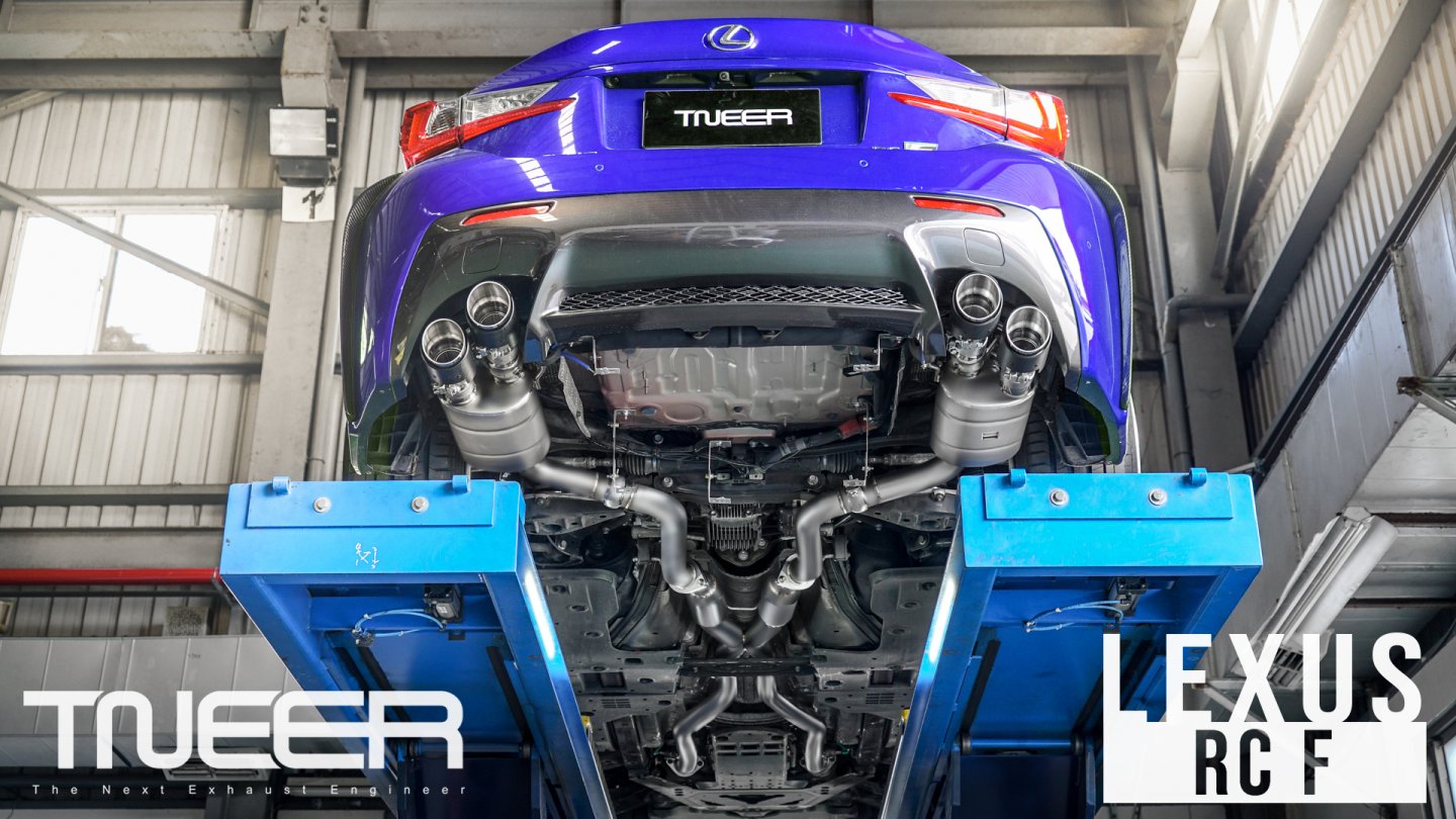 LEXUS RC F TNEER Performance Exhaust System with TACS