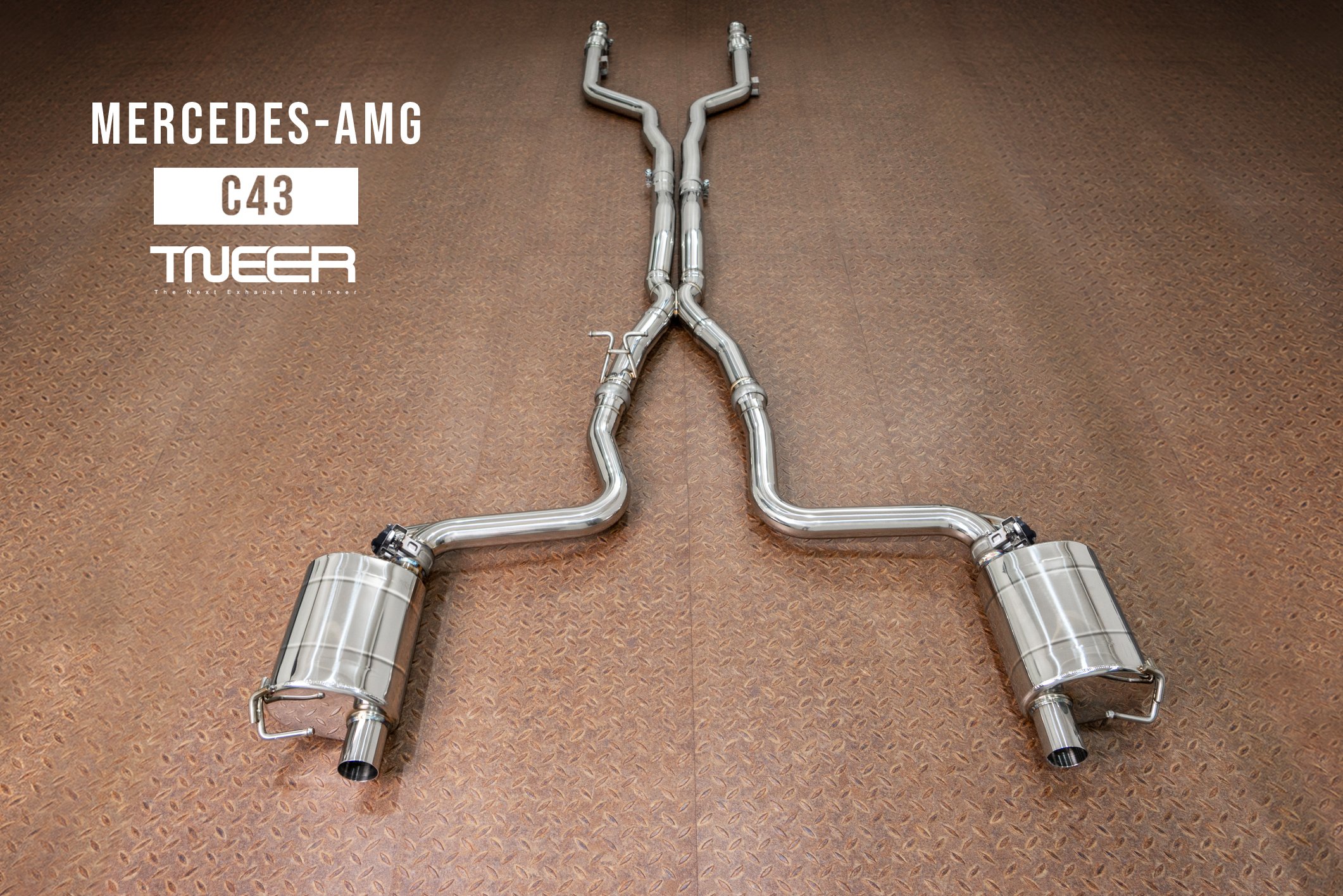 Audi RS5 (B9) TNEER Exhaust System with Dual Silver Tips