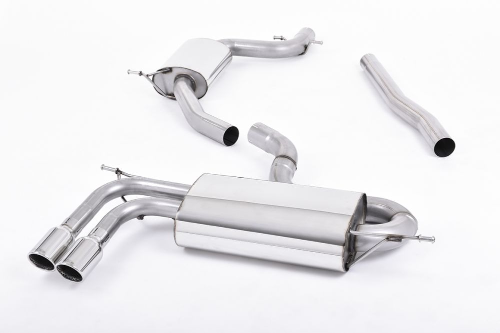 CAT-BACK EXHAUST SYSTEM WITH POLISHED TRIMS