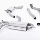 TURBO-BACK EXHAUST SYSTEM WITH HI-FLOW SPORTS CATALYST AND POLISHED TRIMS