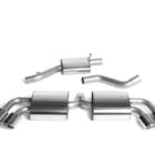 CAT-BACK EXHAUST SYSTEM WITH QUAD POLISHED TRIMS