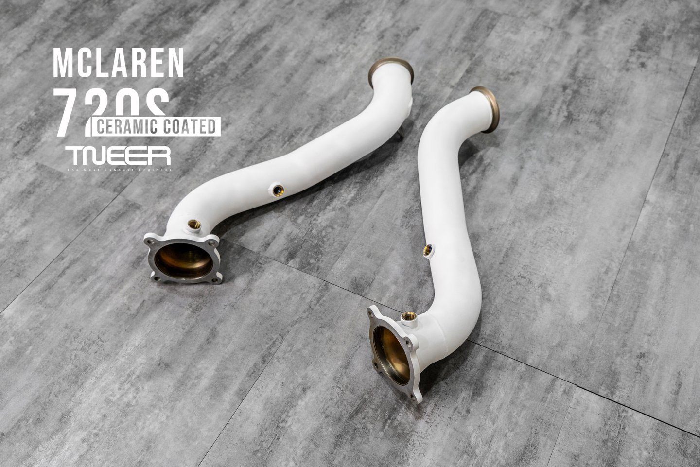 McLaren 720S TNEER Quantum Ceramic Coated Downpipes