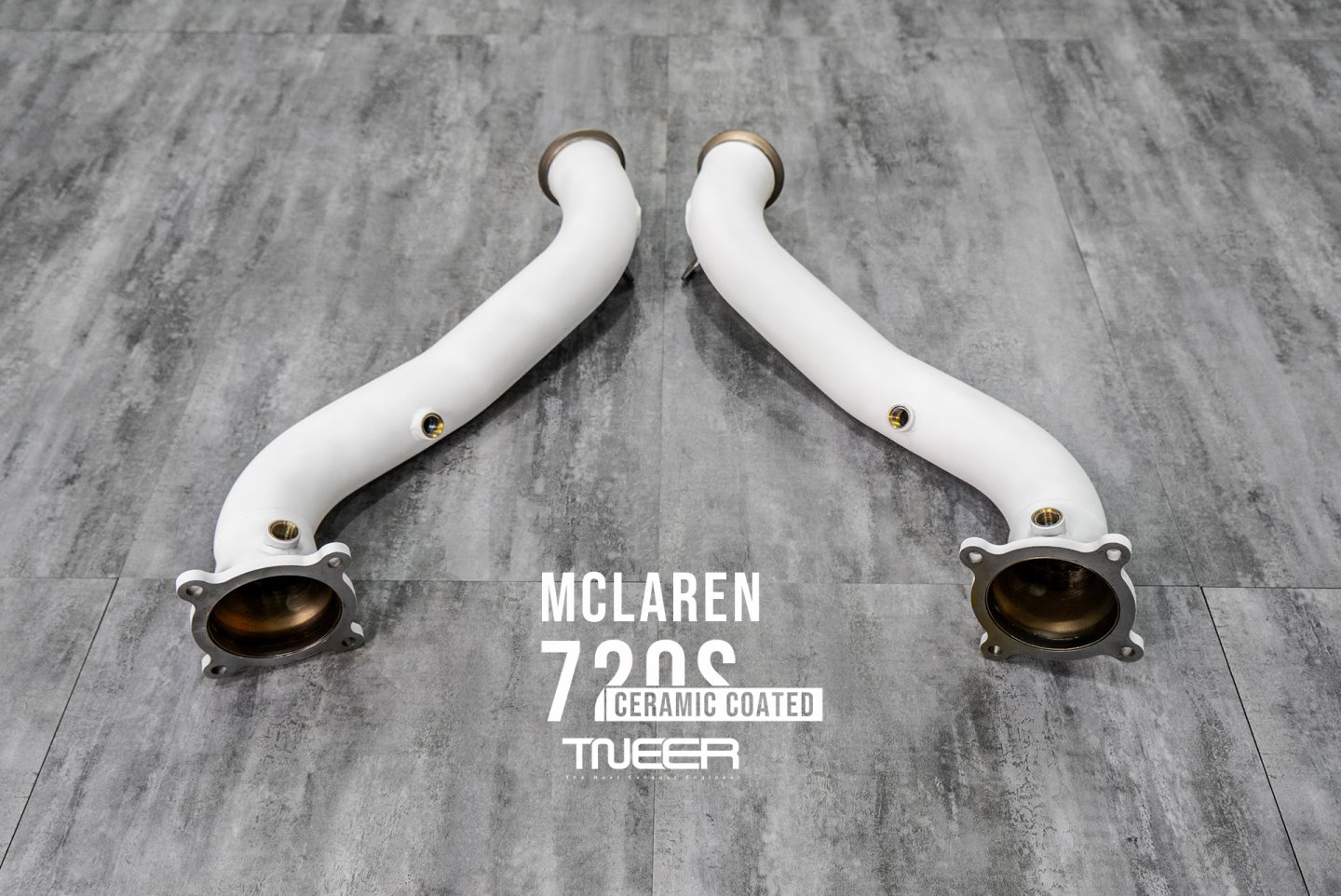 McLaren 720S TNEER Quantum Ceramic Coated Downpipes