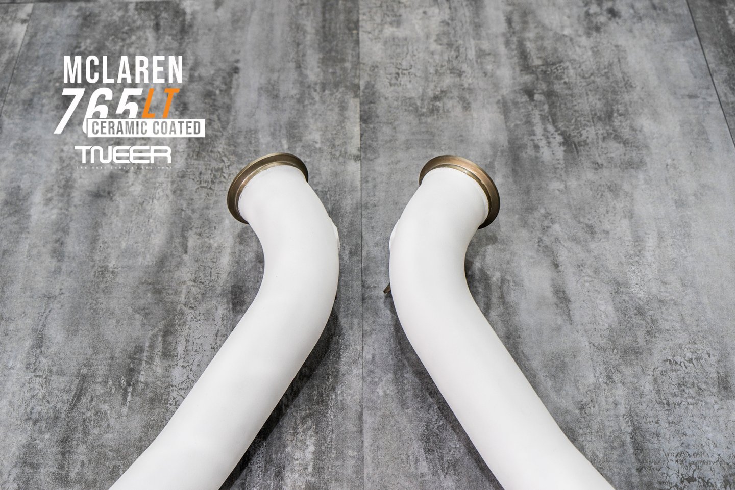 McLaren 765LT TNEER Quantum Ceramic Coated Downpipes