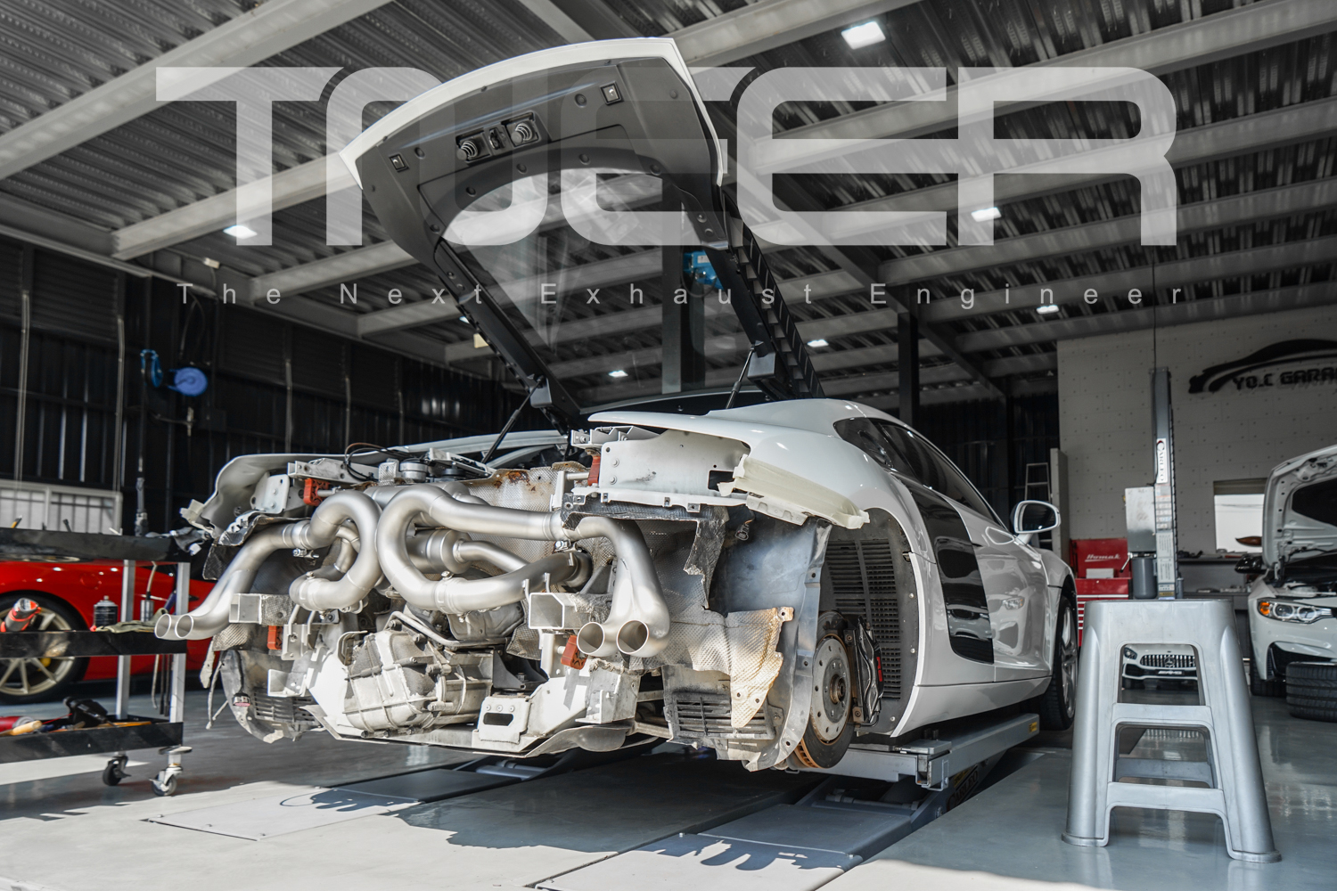 AUDI R8 MK1 V8 / V10 TNEER Quantum Ceramic Titanium Race Exhaust (Non-Valvetronic)