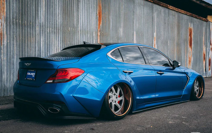 GENESIS G70 ADRO CARBON FIBER SIDE SKIRT V2