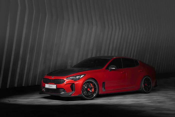 KIA STINGER ADRO CARBON FIBER FRONT LIP V2 – LOWER ONLY