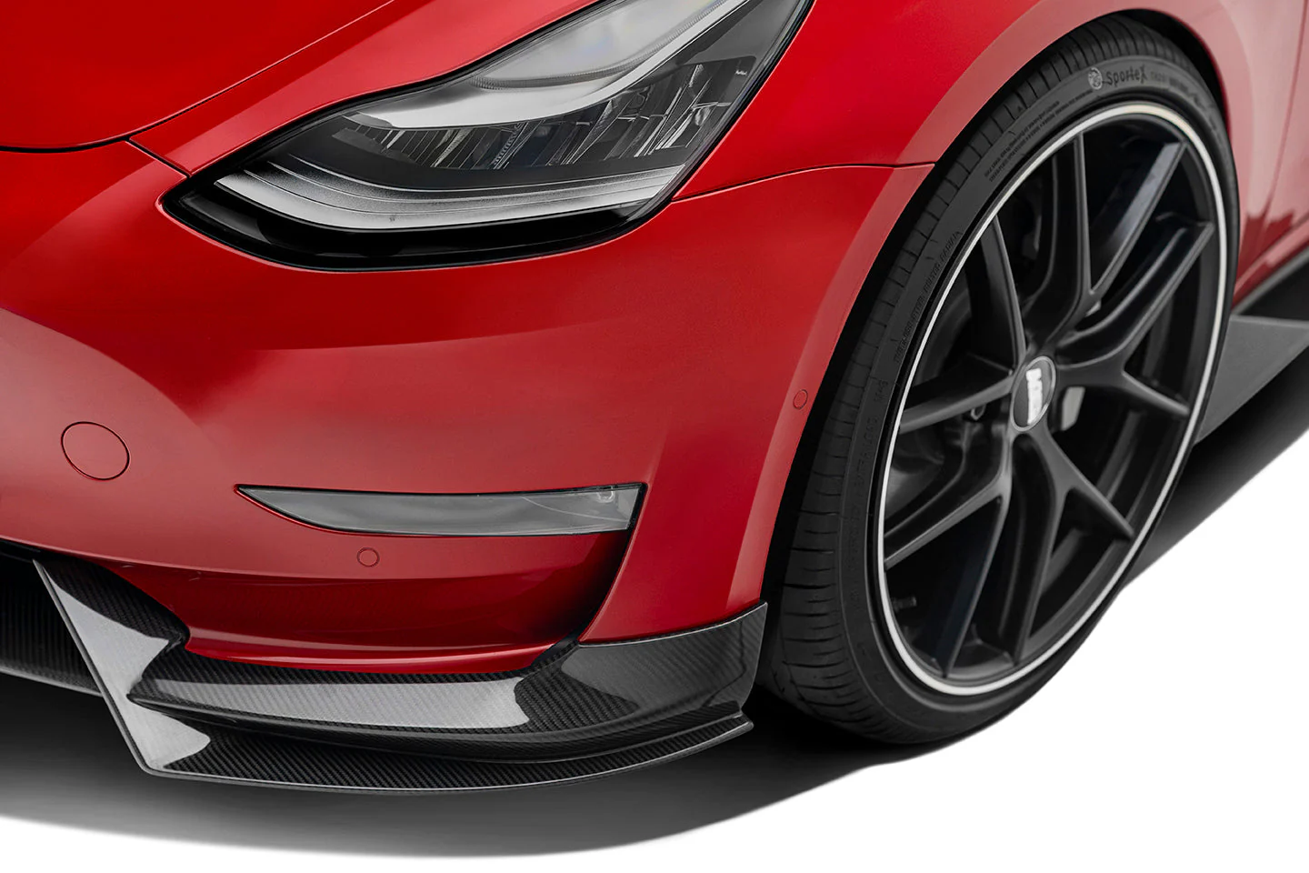 TESLA MODEL 3 PREMIUM ADRO PREPREG CARBON FIBER FRONT LIP