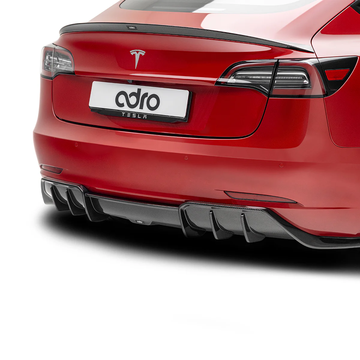 TESLA MODEL 3 PREMIUM ADRO PREPREG CARBON FIBER SPOILER