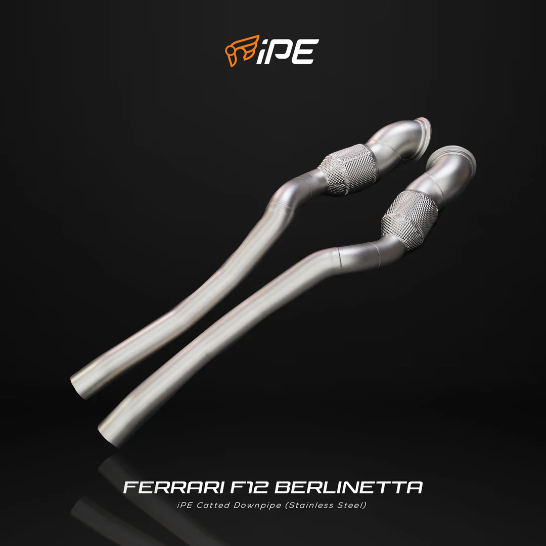 IPE Catless Straight Pipe for Ferrari F12 Berlinetta
