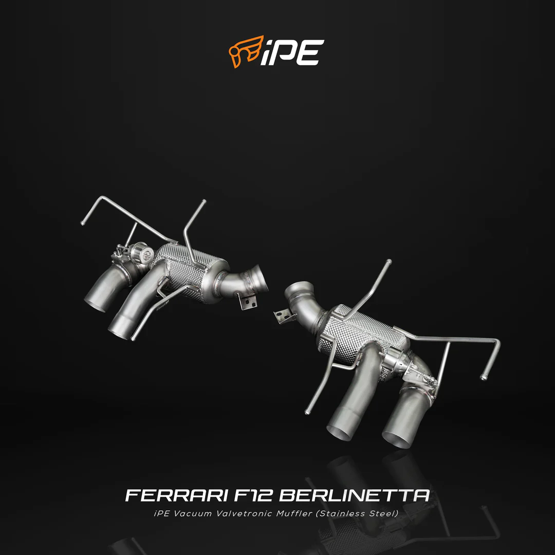 IPE Catless Straight Pipe for Ferrari F12 Berlinetta
