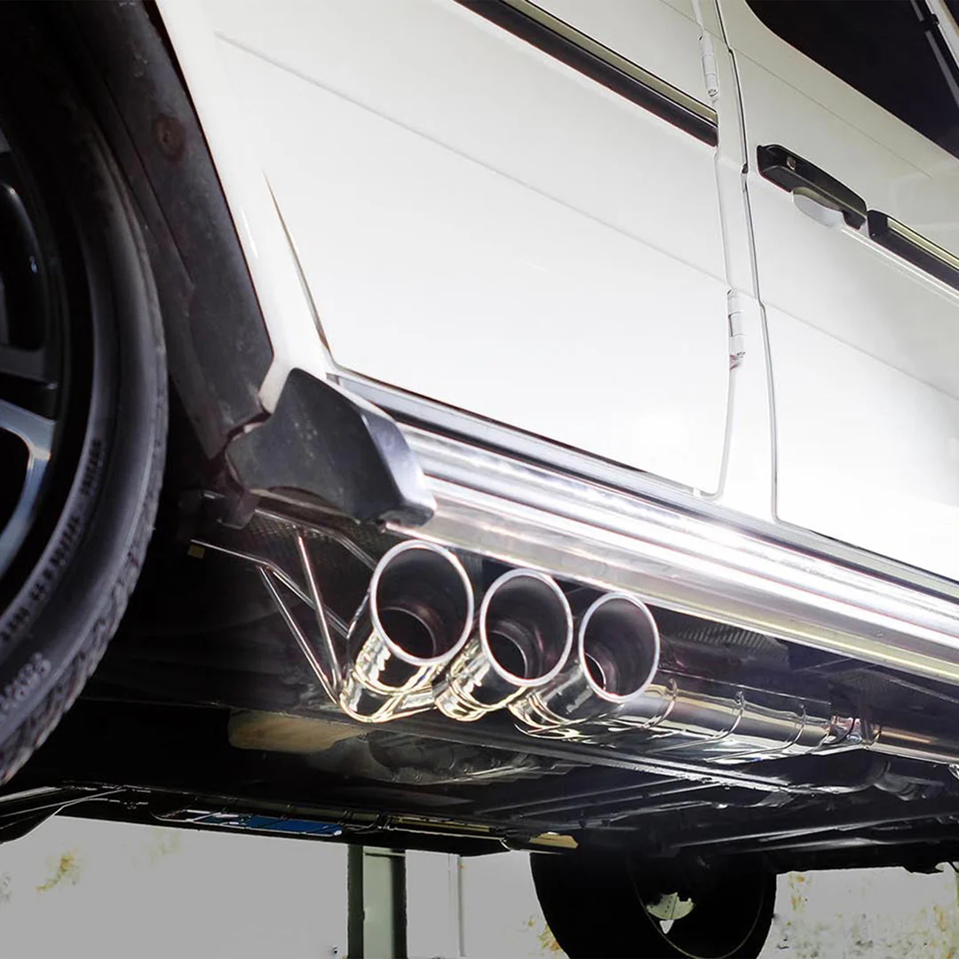 IPE Cat-Back System with Chrome Black Tips & OBDII Lighting Sensor for Mercedes-Benz G500 (W463)