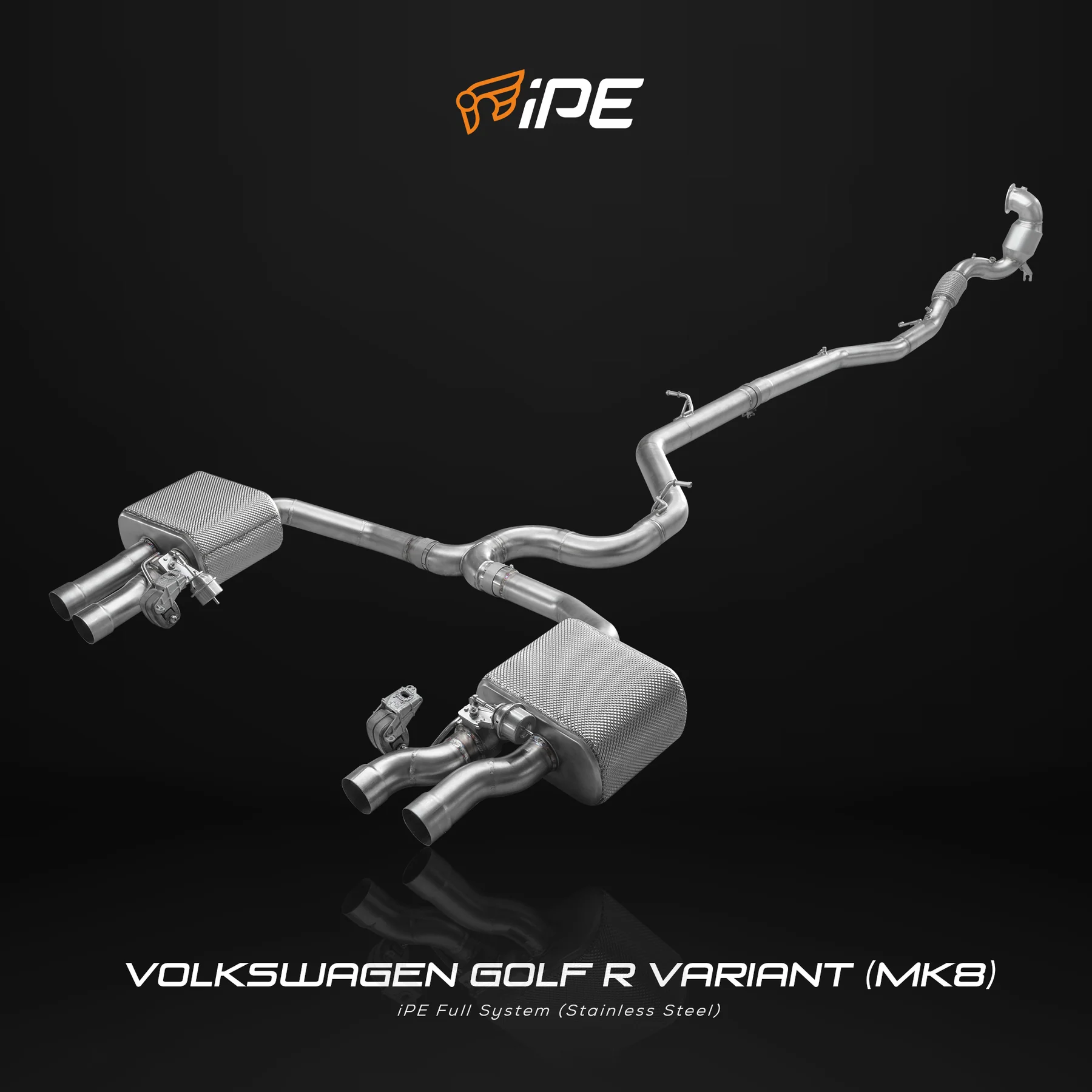IPE Valvetronic Cat Back System for VW Golf R MK8 Variant