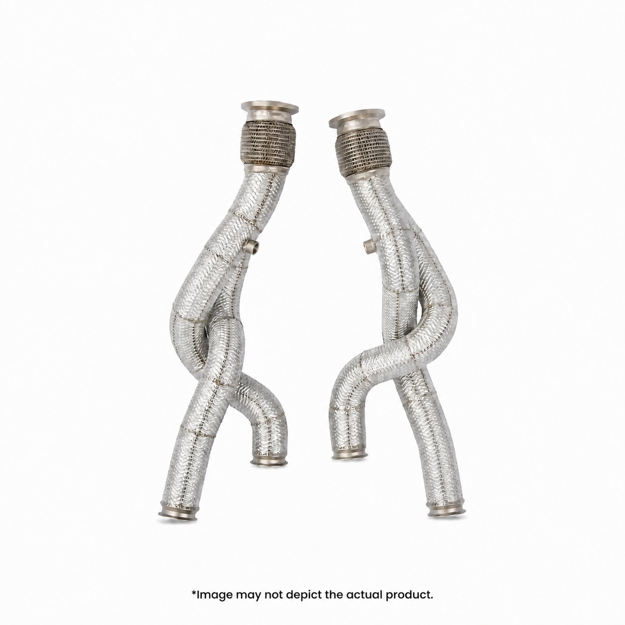 Lamborghini Revuelto RYFT Kevlar Race Pipes Lamborghini Revuelto RYFT race pipes with silver Kevlar heat shielding