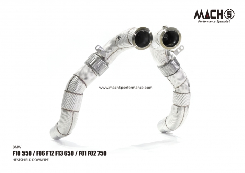 BMW F06/F12/F13 650 4.0T/4.4T 2012-2018 Downpipes - Mach5 official product photo 2