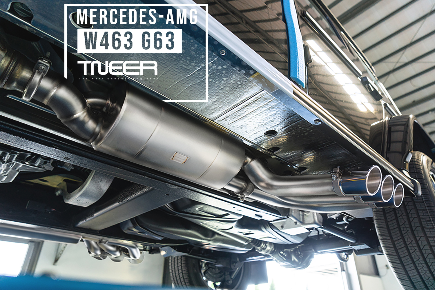 TNEER valvetronic rear mufflers installed on Mercedes-AMG G63 W463 TNEER valvetronic rear mufflers installed on Mercedes-AMG G63 W463