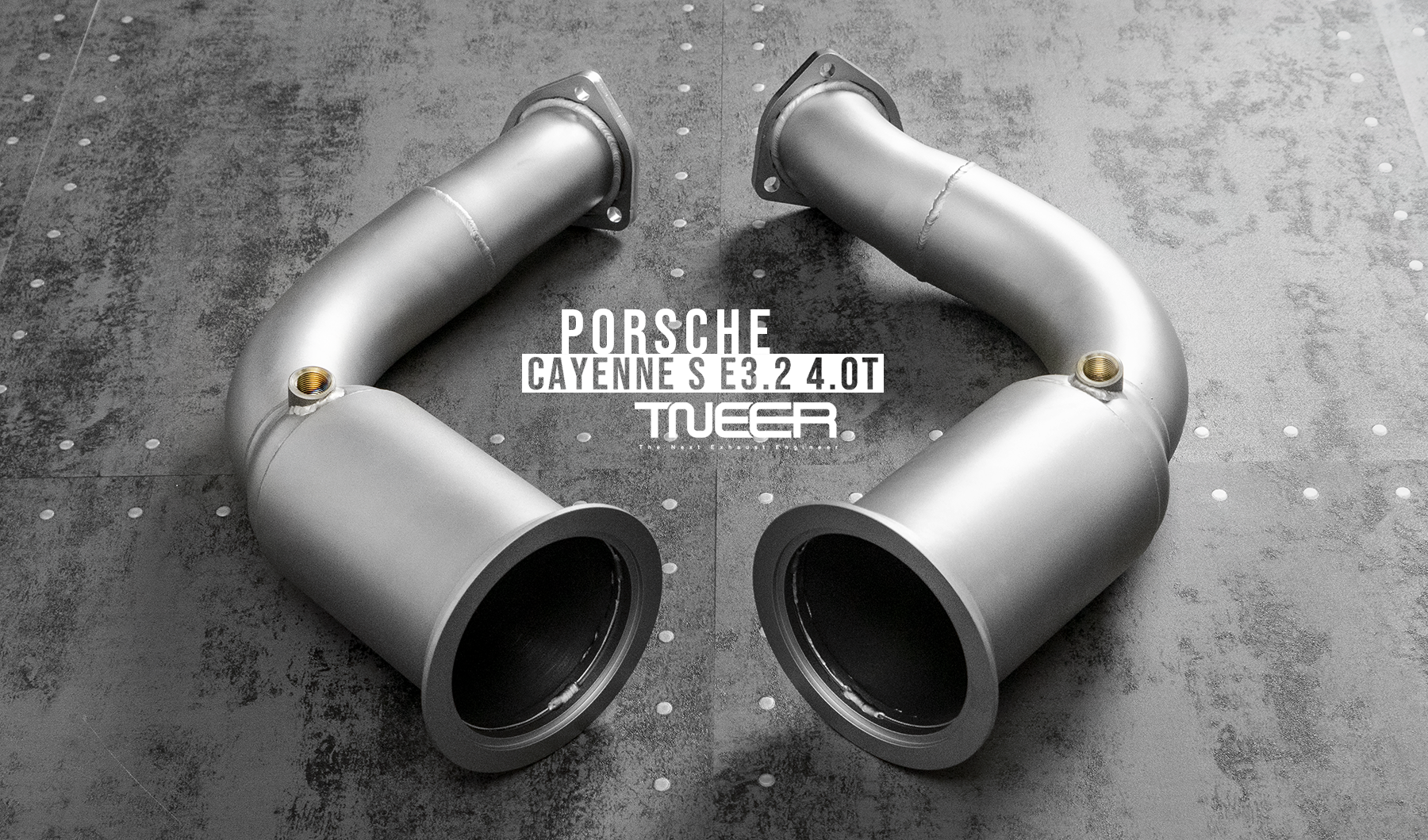 TNEER downpipe pair for Porsche Cayenne S E3.2 4.0T TNEER downpipe pair for Porsche Cayenne S E3.2 4.0T