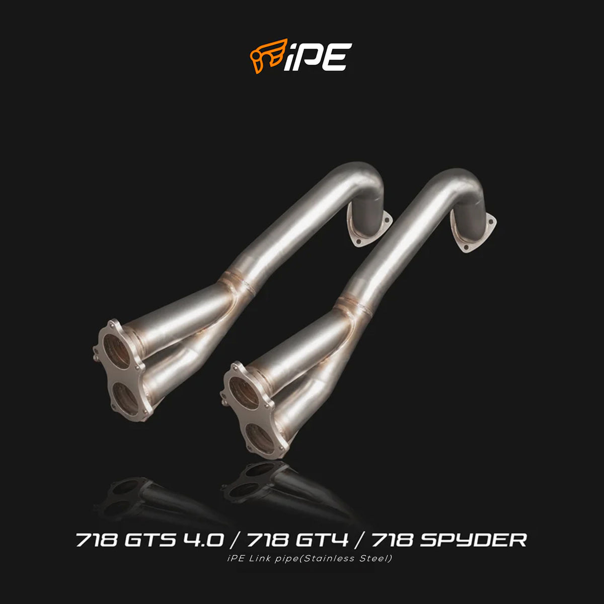 IPE Front Pipe - 718 Spyder / Cayman GT4 - official product photo 1 IPE Front Pipe - 718 Spyder / Cayman GT4 official product photo 1
