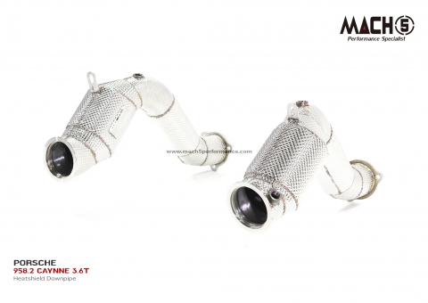 Porsche Cayenne 958.2 GTS S 3.6T 2014-2018 Downpipes - Mach5 - official product photo 1 Porsche Cayenne 958.2 GTS S 3.6T 2014-2018 Downpipes - Mach5 official product photo 1