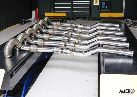 Audi S3 2014 4D 8V 2014-2020 Downpipes - Mach5 - official product photo 1 Audi S3 2014 4D 8V 2014-2020 Downpipes - Mach5 official product photo 1