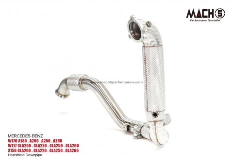 Mercedes-Benz W117 CLA250/CLA260 2013-2019 Downpipes - Mach5 - official product photo 1 Mercedes-Benz W117 CLA250/CLA260 2013-2019 Downpipes - Mach5 official product photo 1