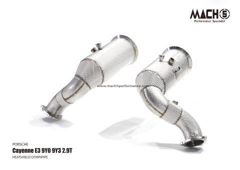 Porsche E3 Cayenne S 9Y0/9Y3 2.9T 2018-2025 Downpipes - Mach5 official product photo 2