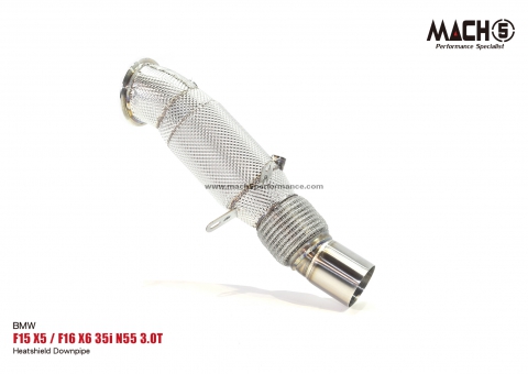 BMW F15/F16 X5/X6 35i N55 3.0T 2013-2018 Downpipes - Mach5 - official product photo 1 BMW F15/F16 X5/X6 35i N55 3.0T 2013-2018 Downpipes - Mach5 official product photo 1