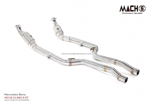 Mercedes-Benz W218 CLS63 5.5T RWD/AWD 2011-2018 Downpipes - Mach5 - official product photo 1 Mercedes-Benz W218 CLS63 5.5T RWD/AWD 2011-2018 Downpipes - Mach5 official product photo 1