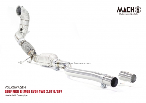 Volkswagen Golf MK8 R 2021-2025 Downpipes - Mach5 - official product photo 1 Volkswagen Golf MK8 R 2021-2025 Downpipes - Mach5 official product photo 1