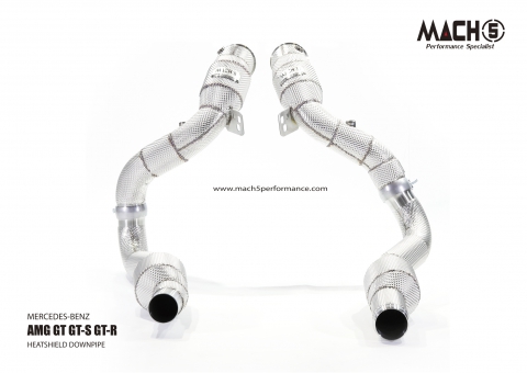 Mercedes-Benz AMG GT / GT-S / GT-R / GTC 2014-2021 Downpipes - Mach5 official product photo 2