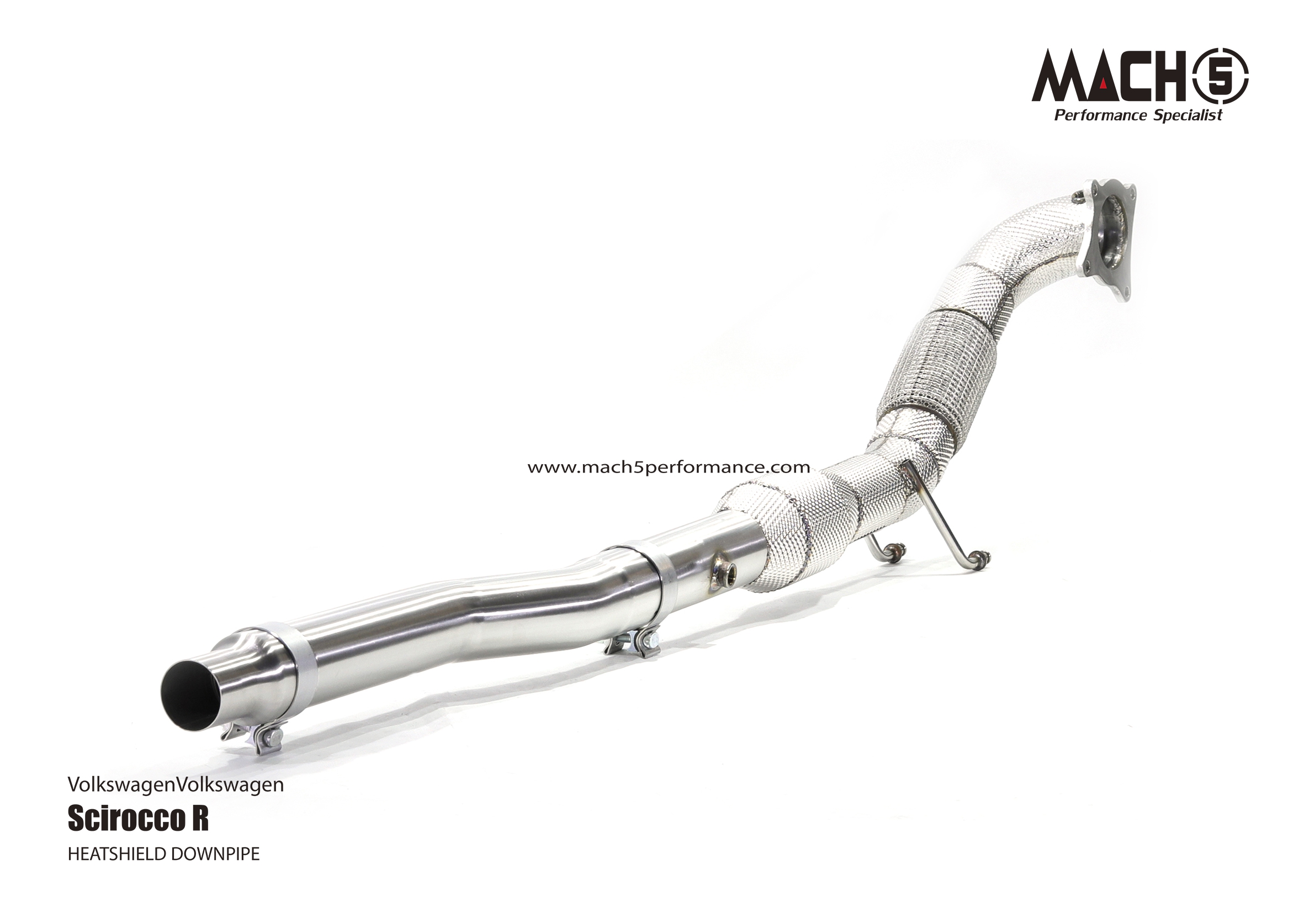 Volkswagen Golf Scirocco R 2.0T 2010-2017 Downpipes - Mach5 - official product photo 1 Volkswagen Golf Scirocco R 2.0T 2010-2017 Downpipes - Mach5 official product photo 1