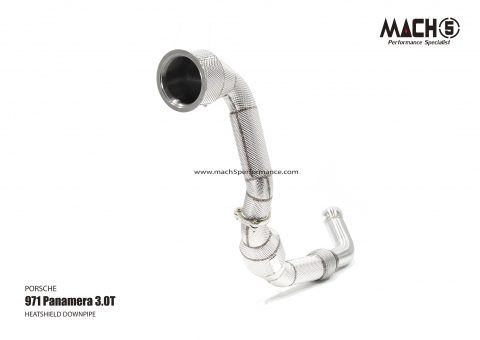 Porsche Panamera 971 3.0T EA839 2016-2023 Downpipes - Mach5 official product photo 2